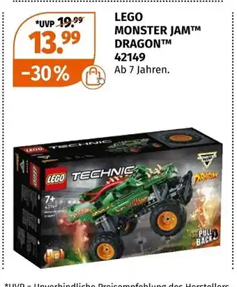 Müller LEGO TECHNIC Monster Jam Dragon 42149 Angebot