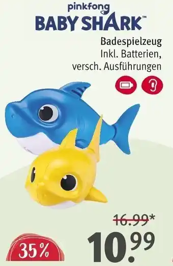 Rossmann Baby Shark Badespielzeug Angebot