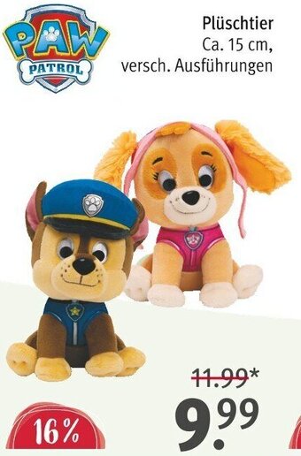 Rossmann Paw Patrol Plüschtier ca. 15 cm Angebot