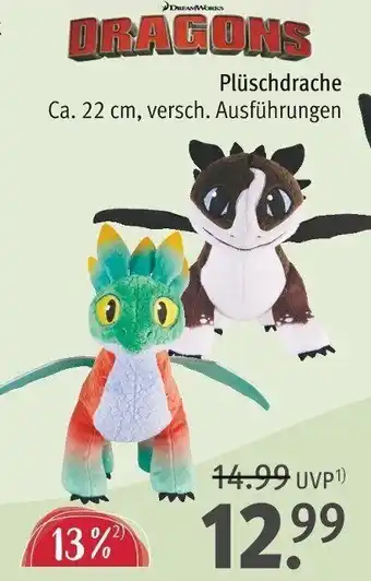 Rossmann Dragons Plüschdrache ca. 22 cm Angebot