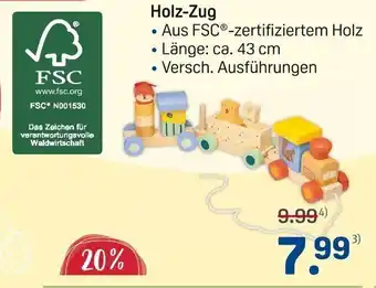 Rossmann Holz-Zug Angebot