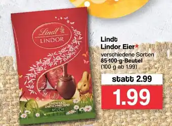 Famila Nord West Lindt Lindor Eier 85-100g Beutel Angebot