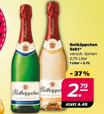 NETTO Rotkäppchen Sekt* 0,75 Liter Angebot