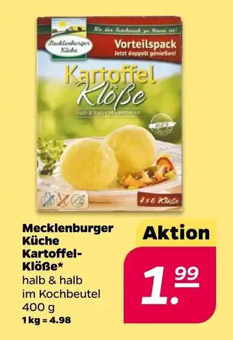 NETTO Mecklenburger Küche Kartoffel Klöẞe* 400 g Angebot