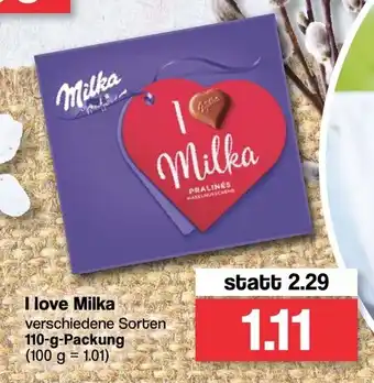 Famila Nord West I love Milka 110g Angebot