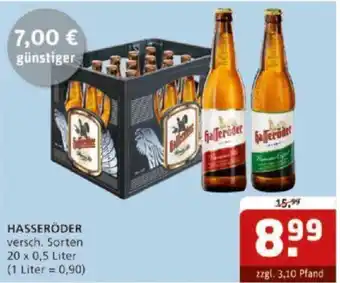 Getränke Quelle Hasseröder 20x0,5 Liter Angebot