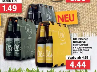 Famila Nord West Ols Pilsener, Naturtrüb oder Dunkel 6x0,33L Angebot