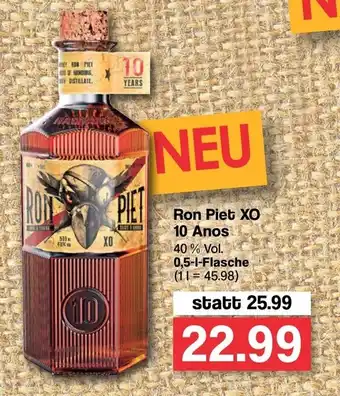 Famila Nord West Ron Piet XO 10 Anos 0,5L Angebot