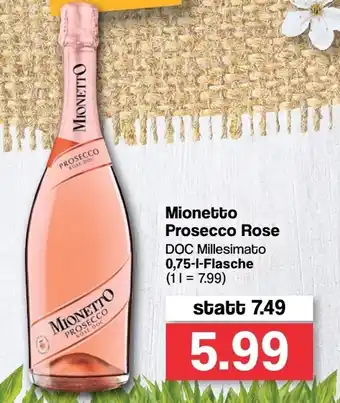 Famila Nord West Mionetto Prosecco Rose 0,75L Angebot