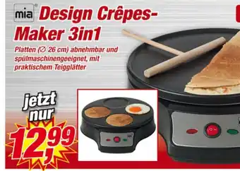 Posten Börse Mia Design Crêpes Maker 3in1 Angebot