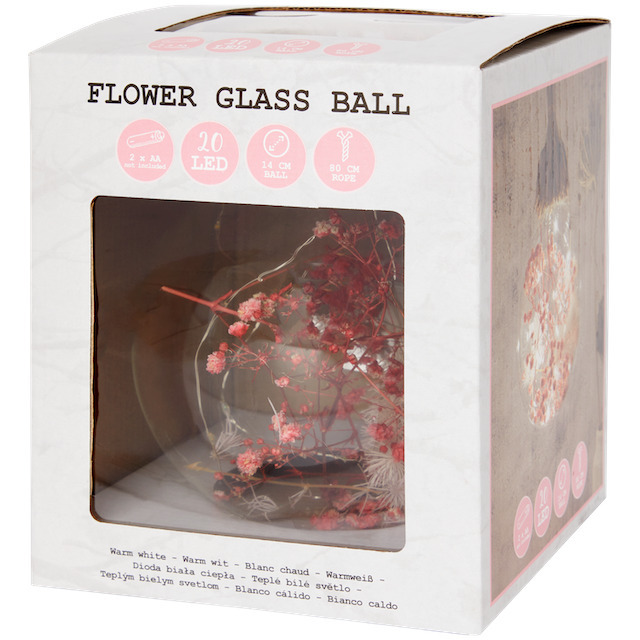 Led-glaskugel mit trockenblumen Angebot bei Action