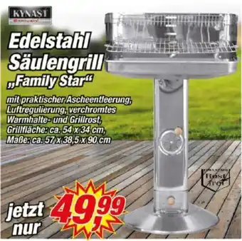 Posten Börse Kynast Edelstahl Säulengrill Family Star Angebot