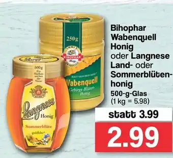 Famila Nord West Bihophar Wabenquell Honig oder Langnese Land oder Sommerblütenhonig 500g Angebot