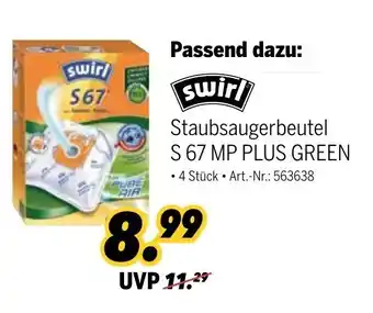 MEDIMAX Swirl Staubsaugerbeutel S 67 MP Plus Green Angebot