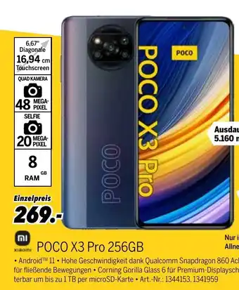 MEDIMAX Xiaomi Poco X3 Pro 256GB Angebot