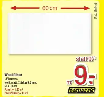 B1 Discount Baumarkt Wandfliese Angebot