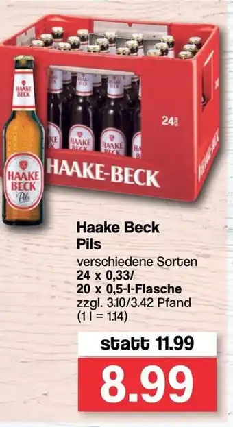 Famila Nord West Haake Beck Pils 24x0,33/20x0,5L Angebot