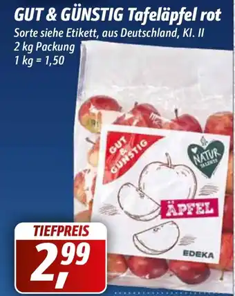 Simmel Gut & Günstig Tafeläpfel rot 2kg Angebot