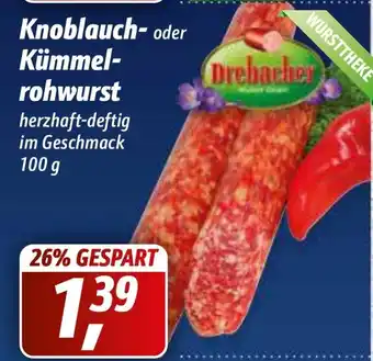 Simmel Knoblauch oder Kümmelrohwurst 100g Angebot