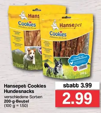 Famila Nord West Hansepet Cookies Hundesnacks 200g Beutel Angebot