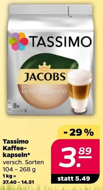 NETTO Tassimo Kaffeekapseln 104-268 g Angebot