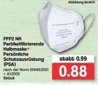 Famila Nord West FFP2 NR Partikelfiltrierende Halbmaske Persönliche Schutzausrüsting (PSA) Angebot