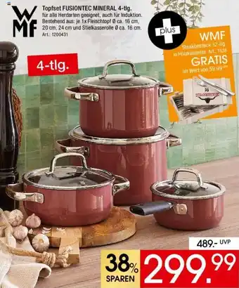 Zurbrüggen WMF Topfset Fusiontec Mineral 4-tlg. Angebot