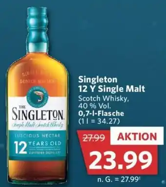 Combi Singleton 12 Y Single Malt Scotch Whisky 0,7 L Flasche Angebot