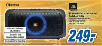 Expert Jbl Bluetooth-partylautsprecher Partybox To Go Angebot