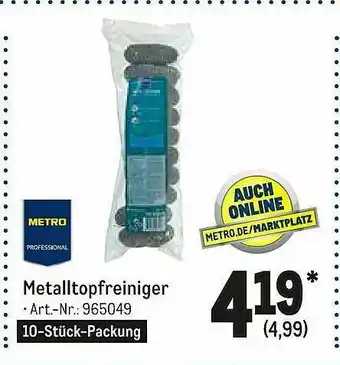 METRO Metalltopfreiniger Angebot