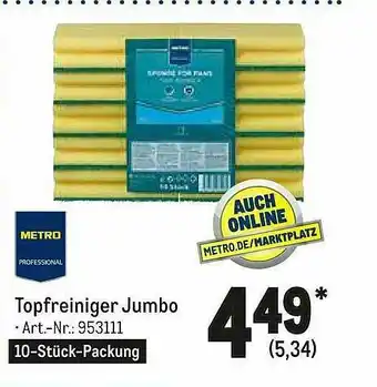 METRO Topfreiniger Jumbo Angebot