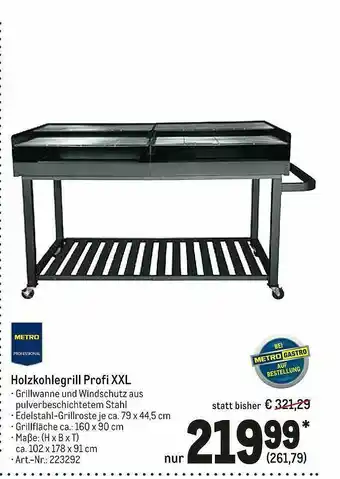 METRO Holzkohlegrill Profi Xxl Angebot