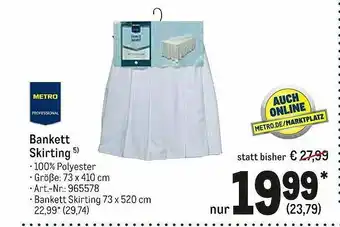 METRO Bankett Skirting Angebot