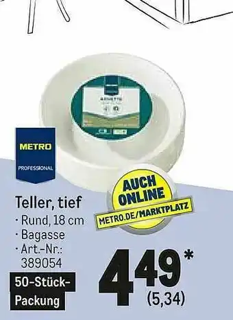 METRO Teller, Tief Angebot