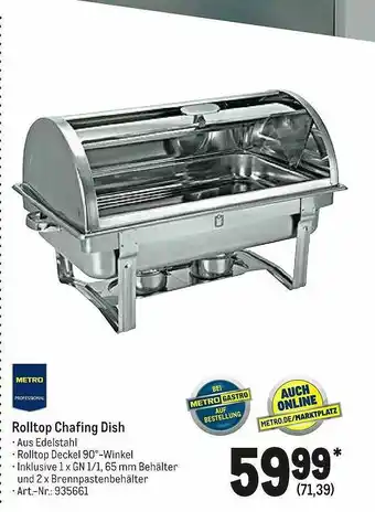 METRO Rolltop Chafing Dish Angebot