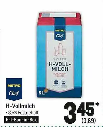 METRO H-vollmilch Angebot