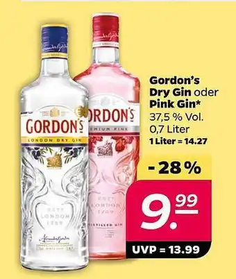 NETTO Gordon's dry gin oder pink gin Angebot