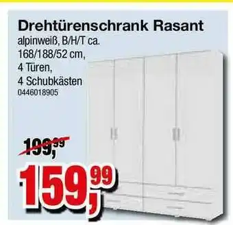 Möbelfundgrube Drehtürenschrank Rasant Angebot