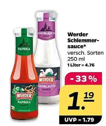 NETTO Werder schlemmer sauce Angebot