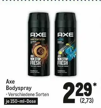 METRO Axe Bodyspray Angebot