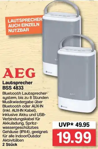 Famila Nord West AEG Lautsprecher BSS 4833 Angebot