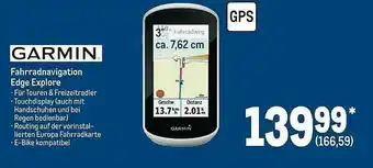 METRO Garmin Fahrradnavigation Edge Explore Angebot