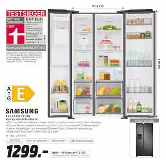 Saturn Samsung rs 6 ba 8521 b1 eg side by side kuhlschrank Angebot