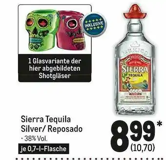 METRO Sierra Tequila Silver Oder Reposado Angebot