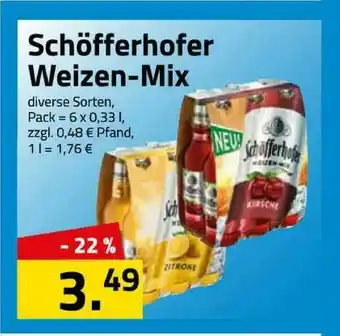 Logo Getränkemarkt Schöfferhofer Weizen-mix Angebot