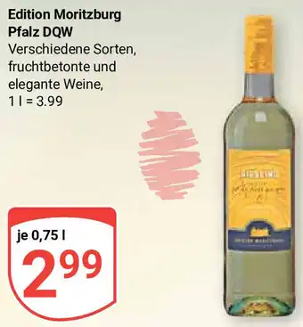 Globus Edition Moritzburg Pfalz DQW 0,75 L Angebot