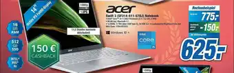 Expert Acer Swift 3 (sf314-511-57dj) Notebook Angebot