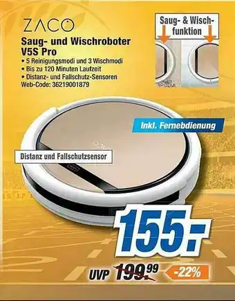 Expert Zako Saug- Und Wischroboter V5s Pro Angebot