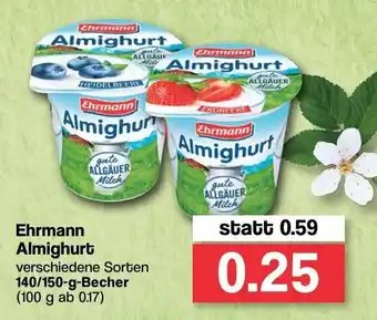 Famila Nord West Ehrmann Almighurt 140-150g Becher Angebot