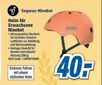 Expert Segway-ninebot Helm Für Erwachsene Ninebot Angebot